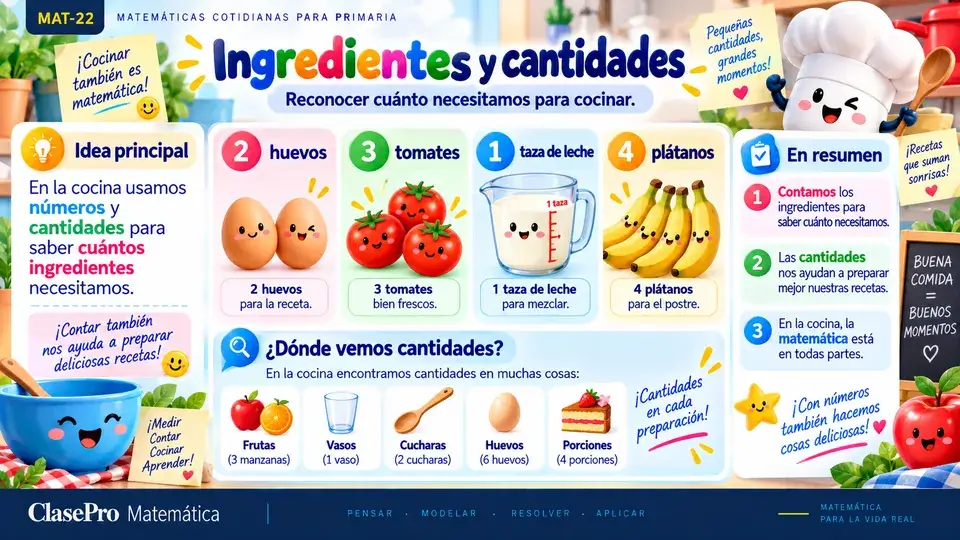 Bono Matemáticas en la cocina